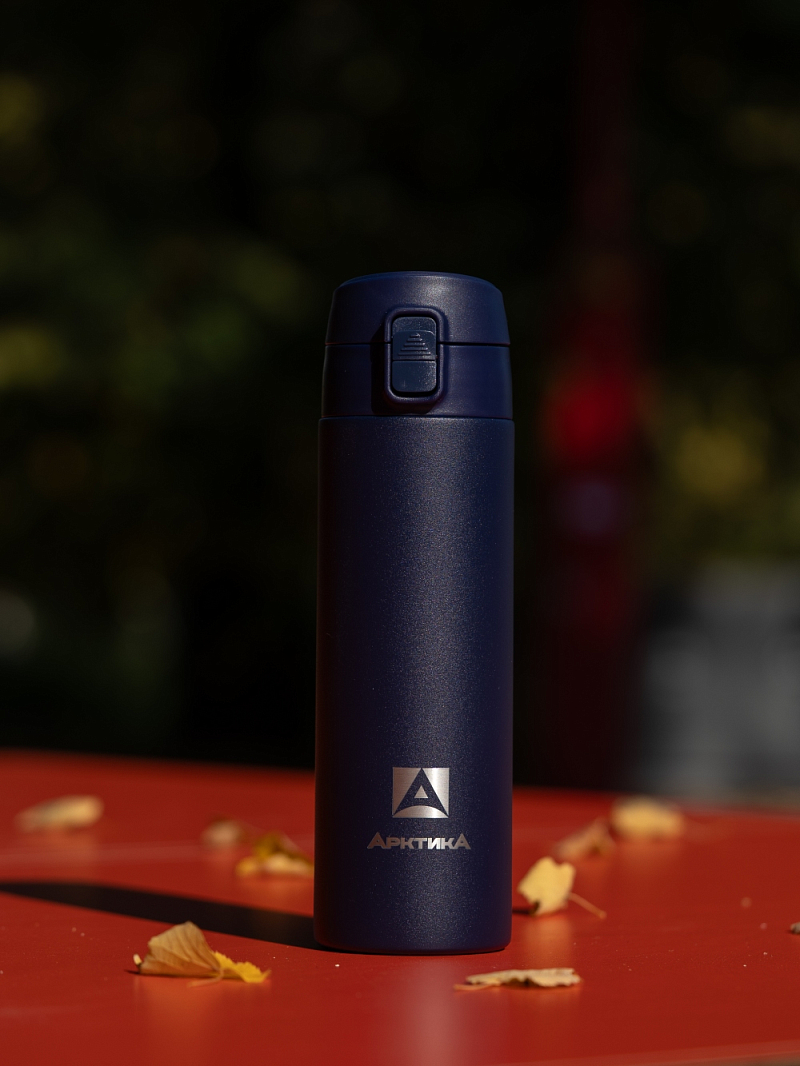 Термокружка 0.5л серии 705 синяя текстурная - 6