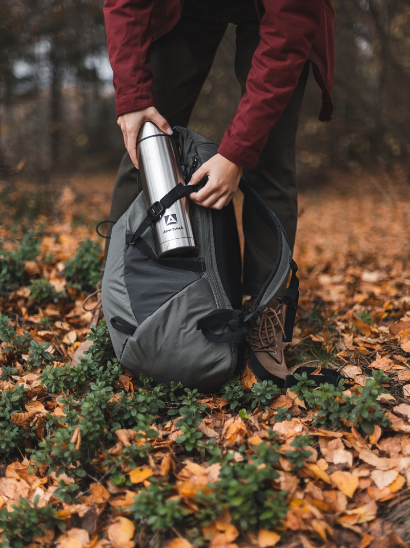 Термос 0.75л серии 101 стальной с узким горлом - 4