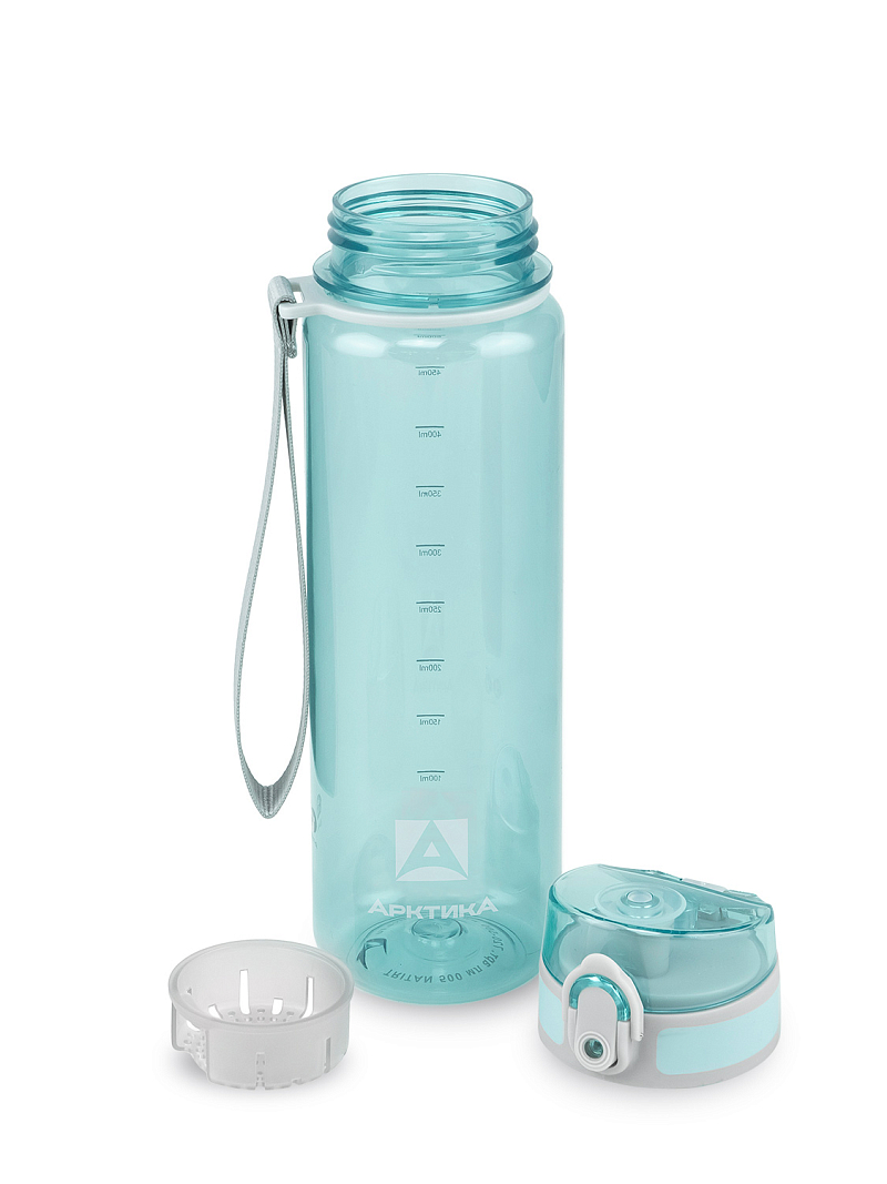 Тритановая бутылка 0.5л серии 720 глянцевая голубая с ситечком - 3