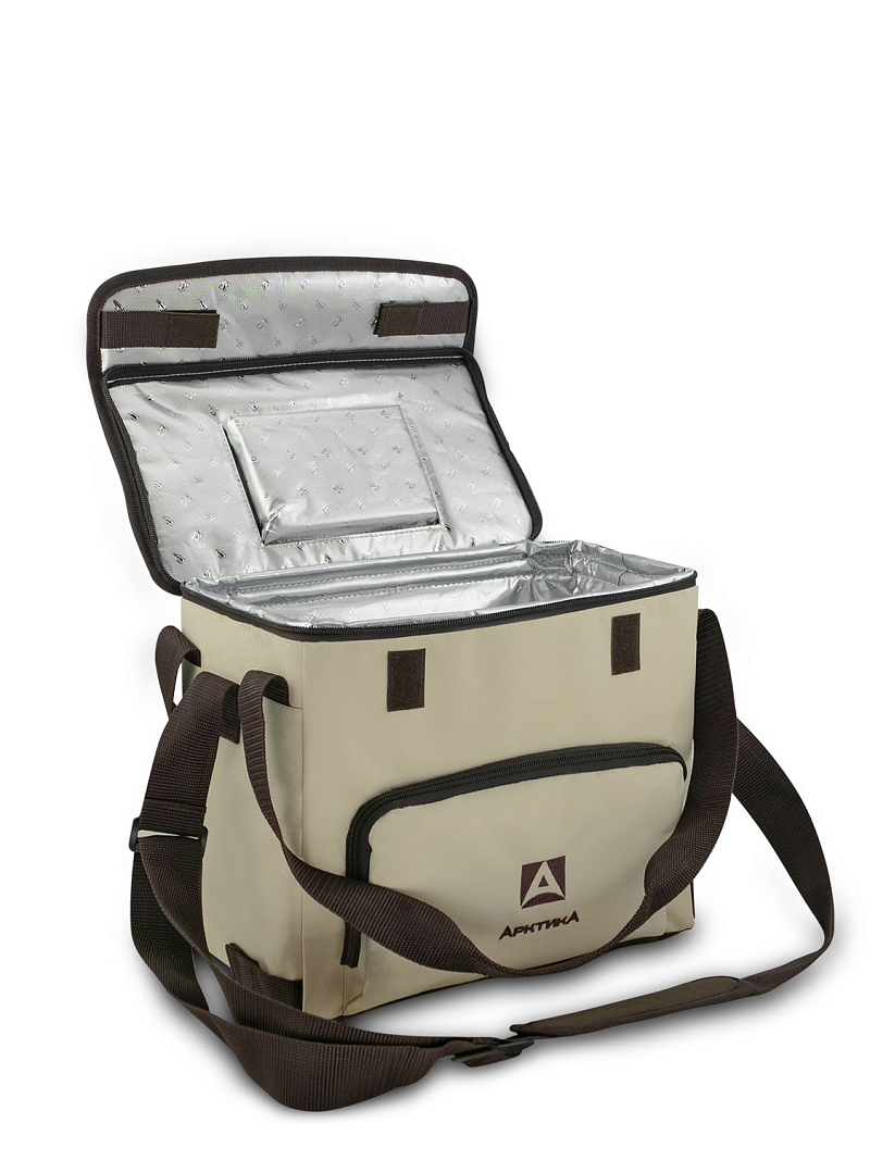 Термосумка-холодильник 10л серии 3001 бежевая с люком - 3