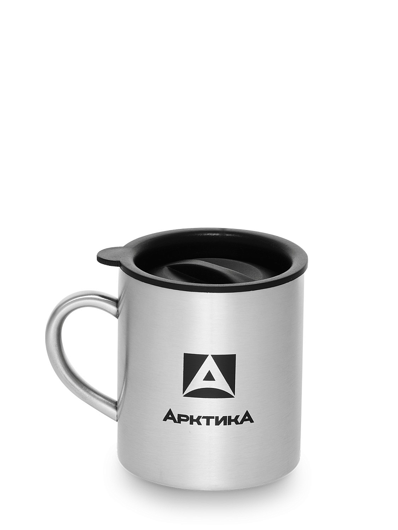 Термокружка 0.35л серии 801 стальная с крышкой - 1