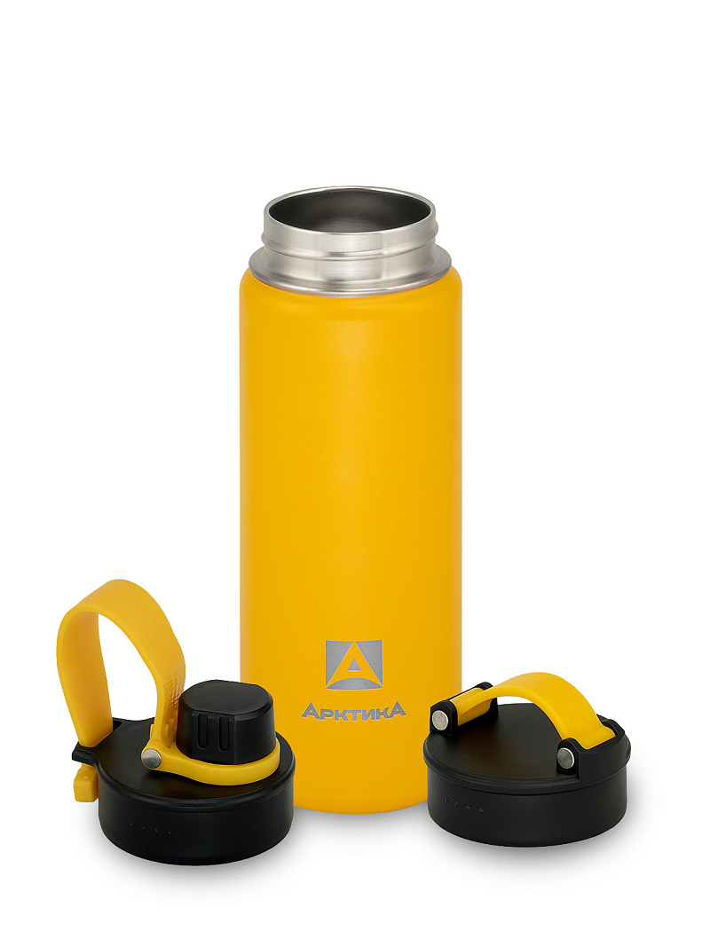Термокружка 0.53л серии 708 жёлтая со спортивной крышкой - 7