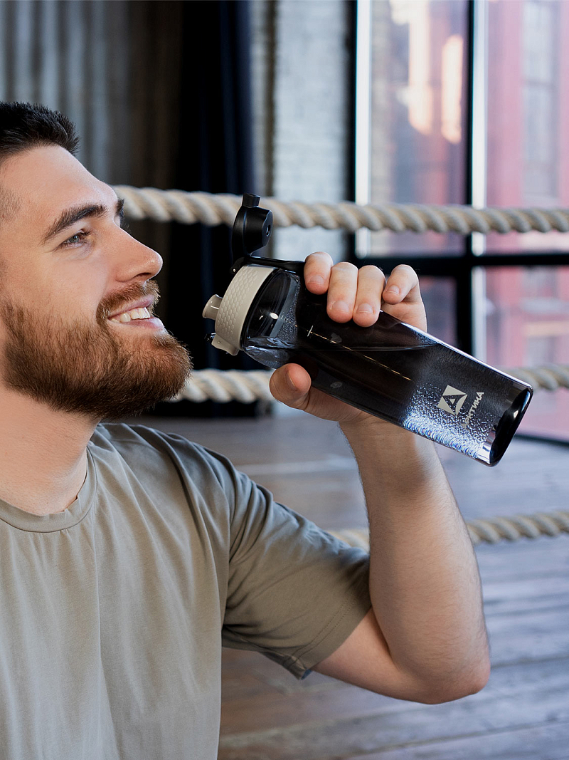 Тритановая бутылка 0.7л серии 721 чёрная питьевая - 4