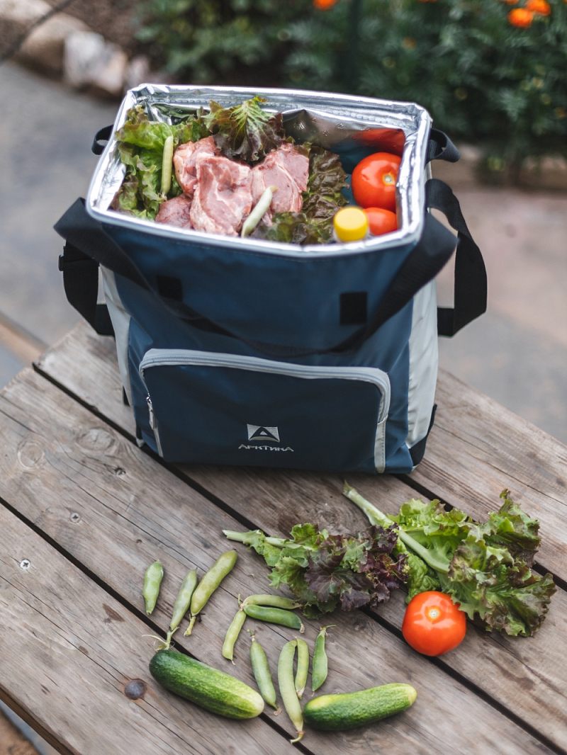 Термосумка-холодильник 20л серии 3000 синяя с люком - 6