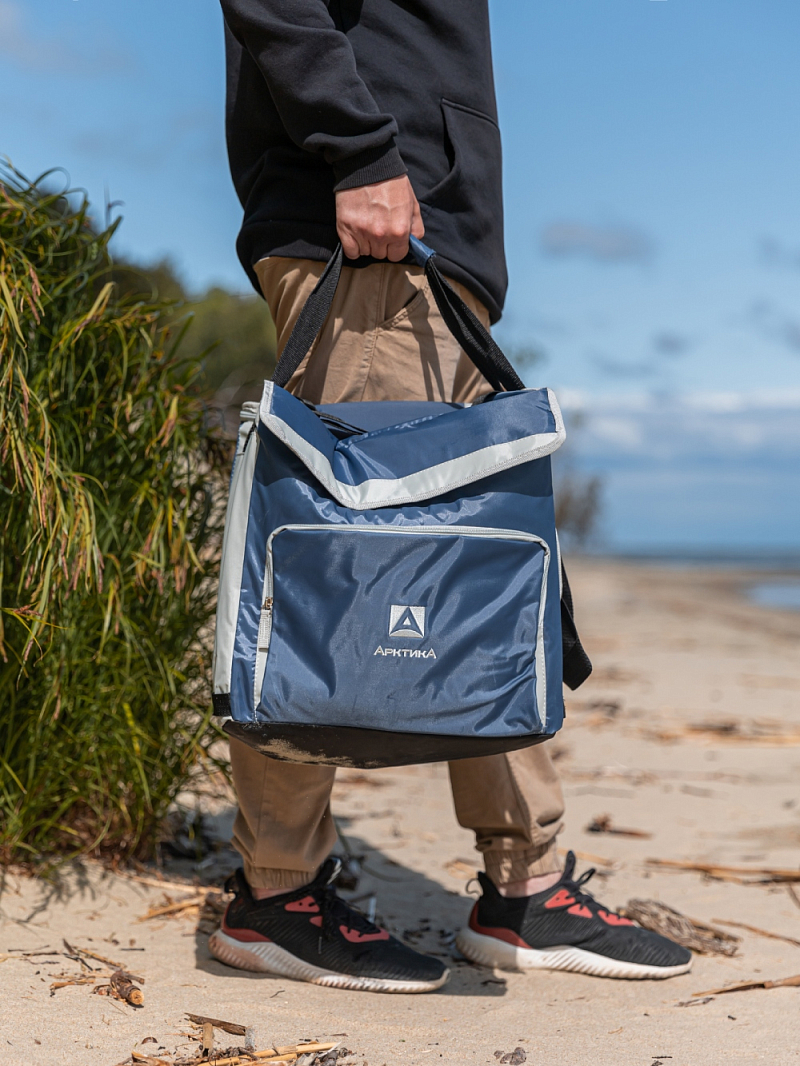 Термосумка-холодильник 20л серии 3001 синяя с люком - 2