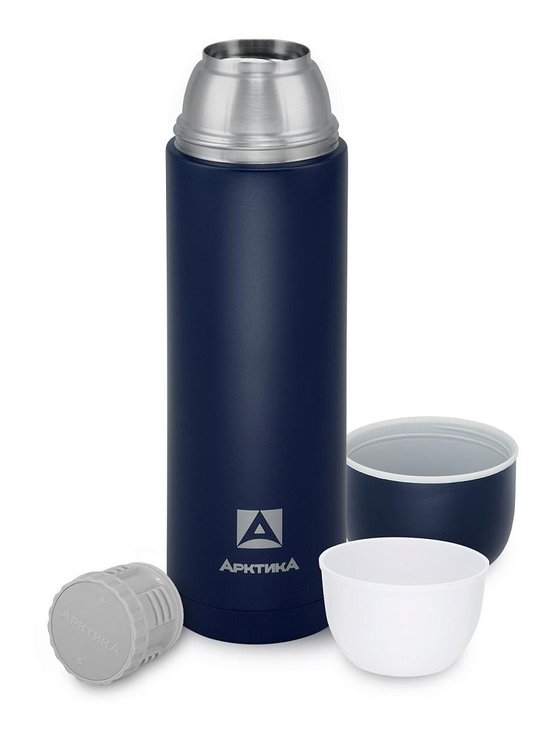 Термос 1.2л серии 105 синий с узким горлом - 3