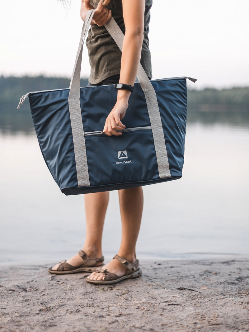 Сумка-холодильник 30л серии 3100 синяя компактная - 4