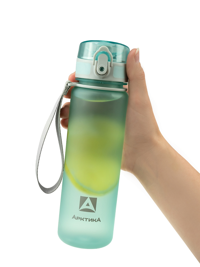 Тритановая бутылка 0.5л серии 720 матовая голубая с ситечком - 7