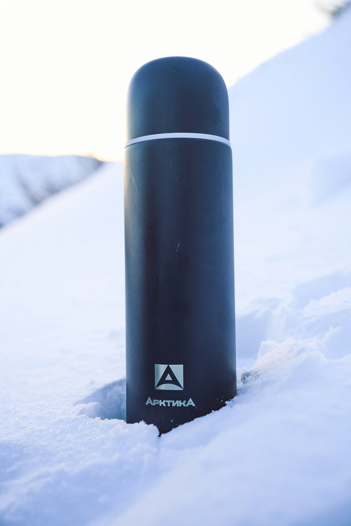 Термос 1.2л серии 105 синий с узким горлом - 2