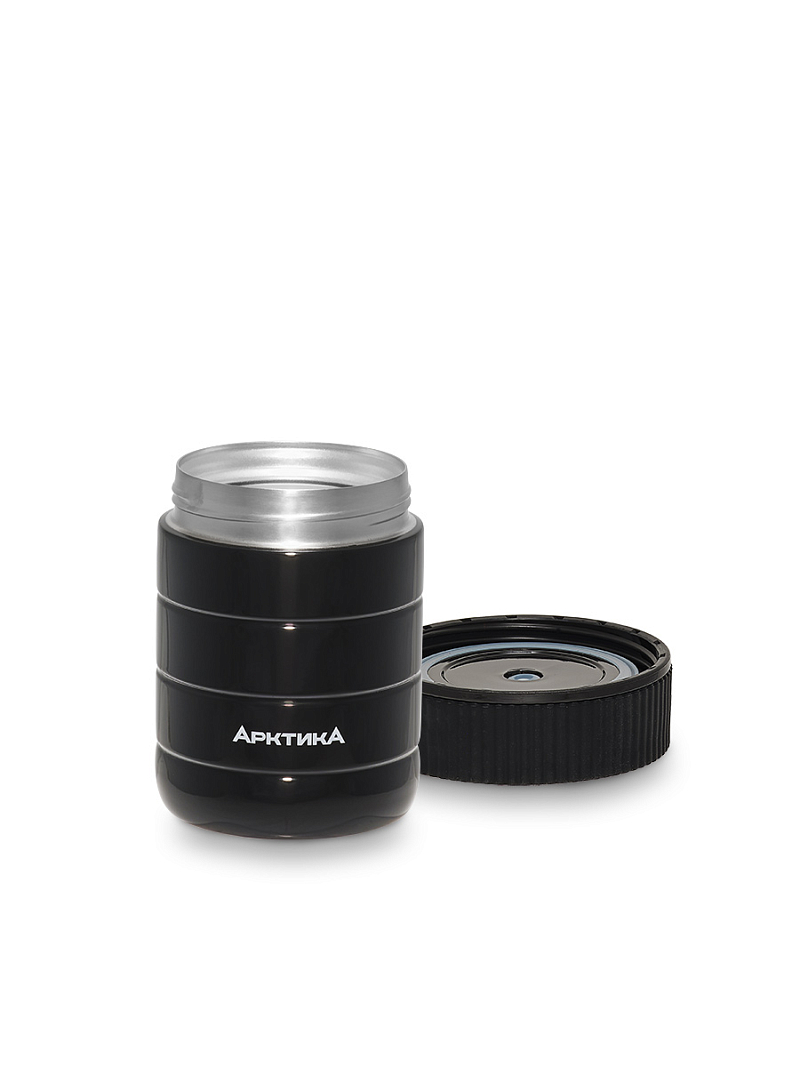 Термос 0.48л серии 307 для еды чёрный компактный - 3