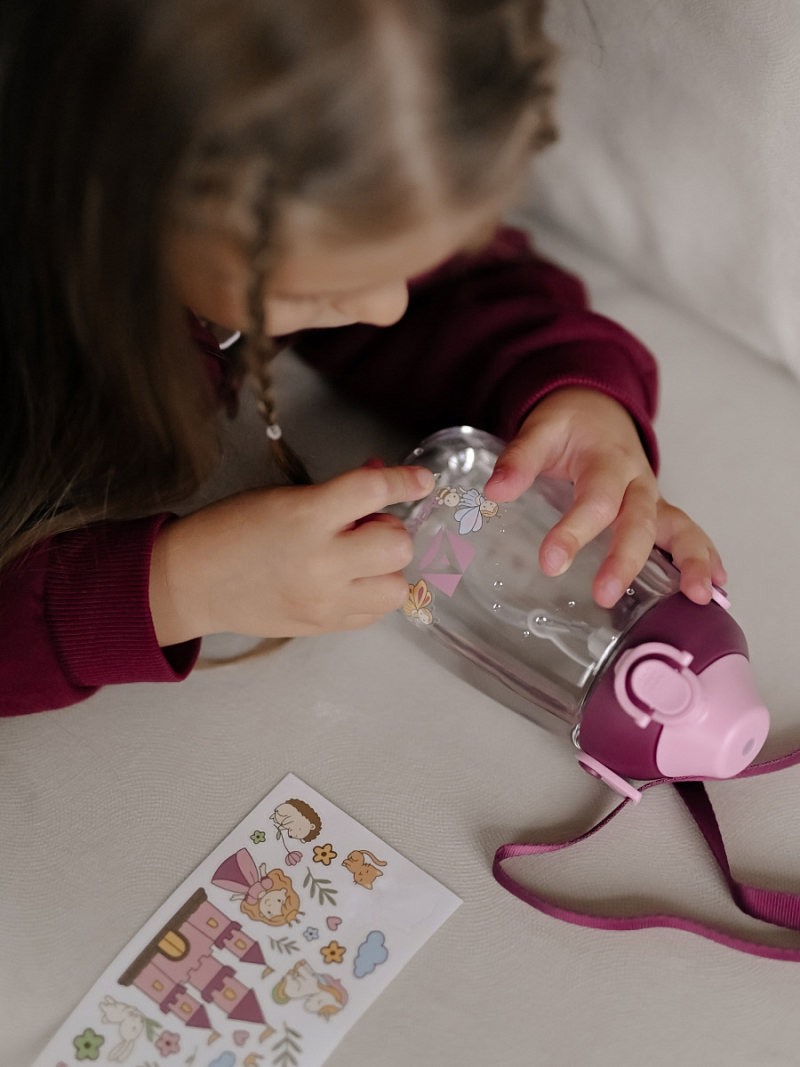 Тритановая бутылка 0.48л серии 730 «Вишня» с наклейками - 4