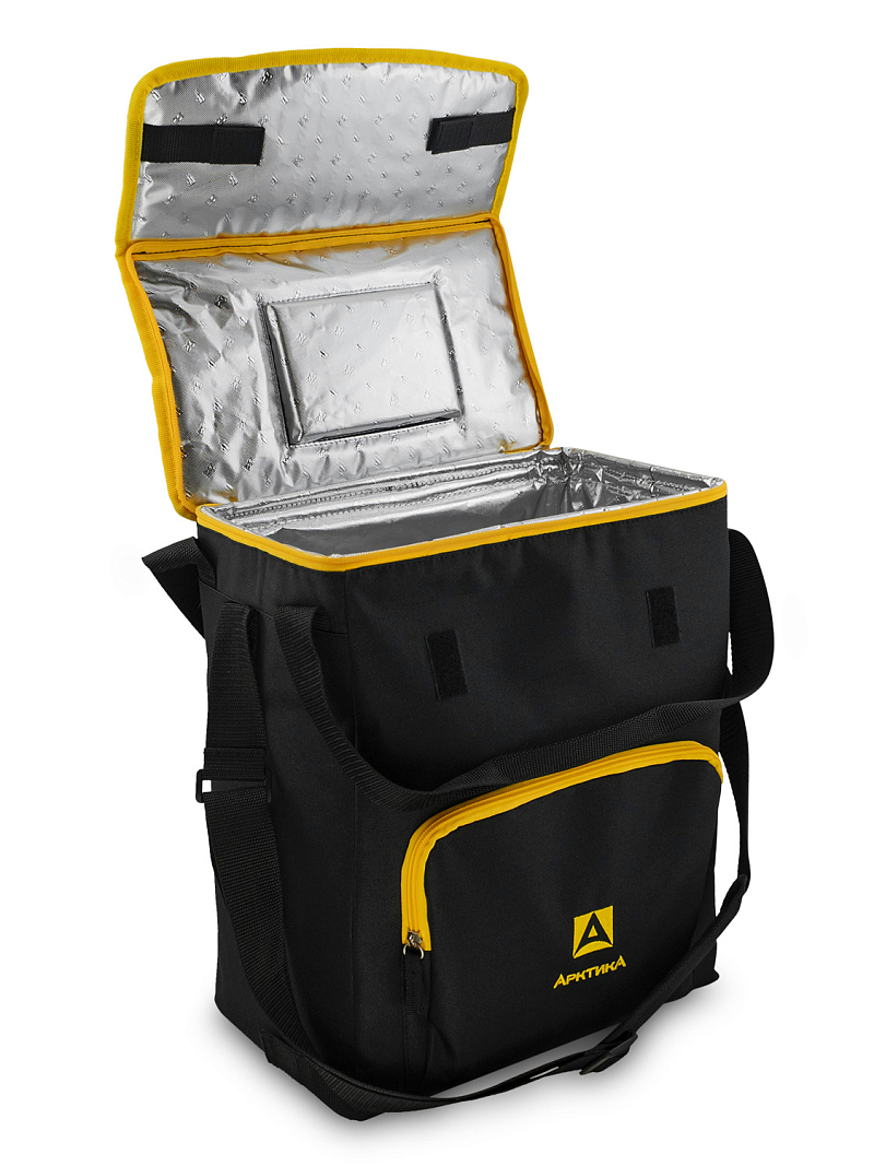 Термосумка-холодильник 20л серии 3001 чёрная с люком - 3
