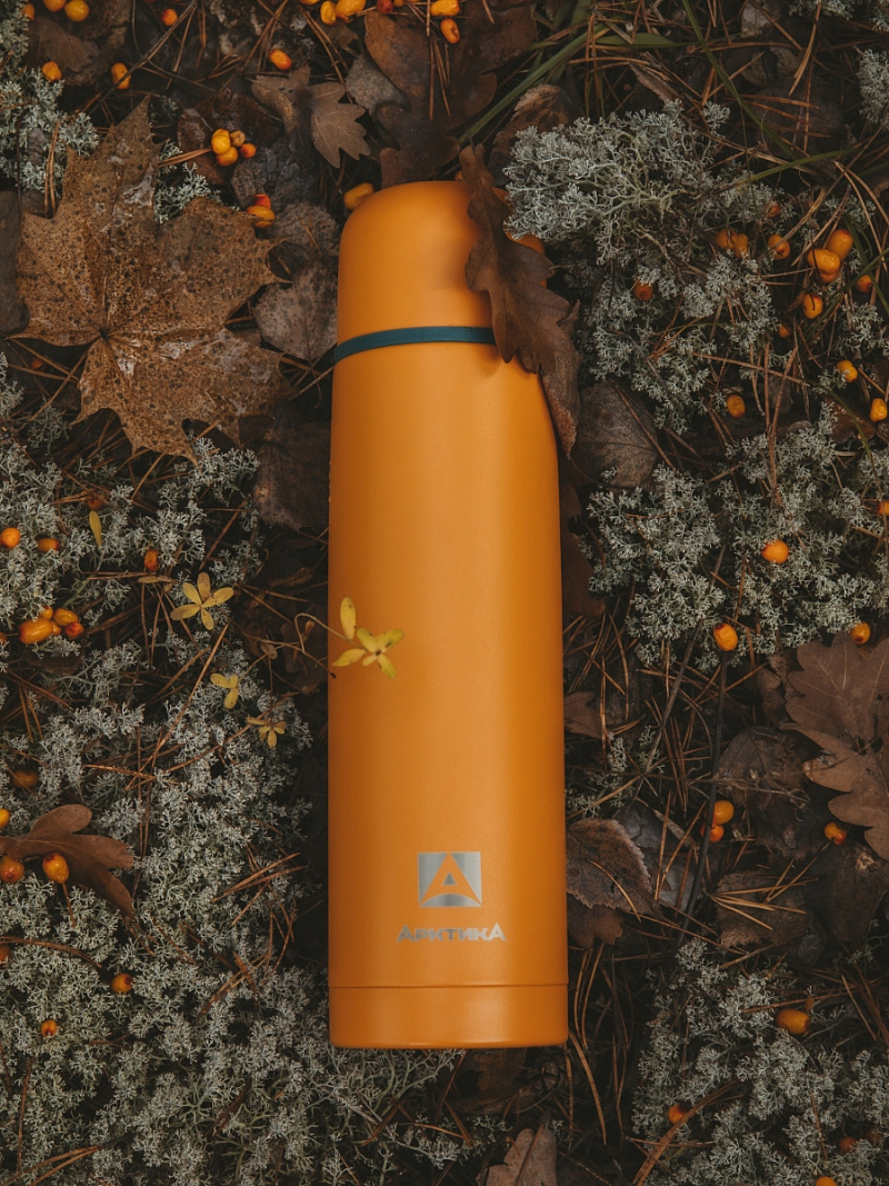 Термос 1л серии 101 «Морошка» текстурный с узким горлом - 4