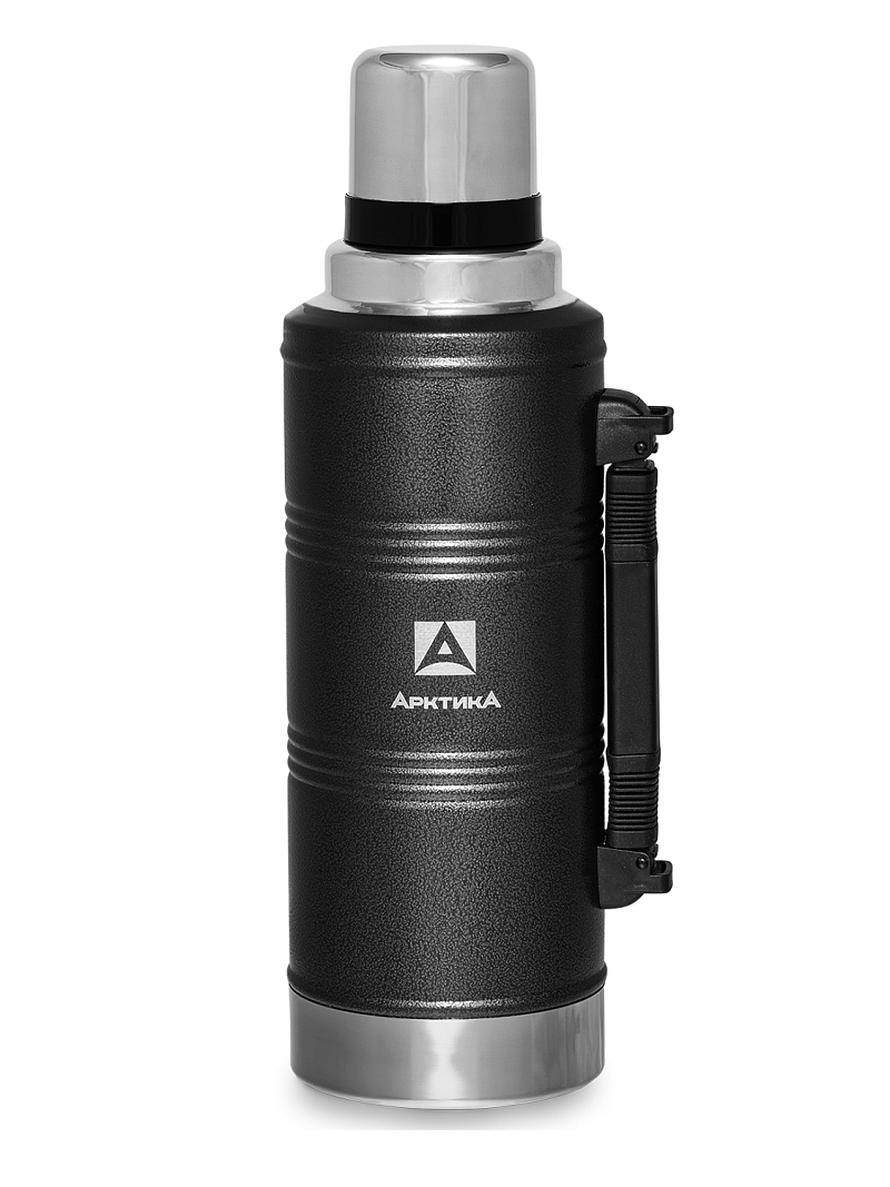 Термос 2.2л серии 106P «УАЗИК» чёрный с ручкой - 1