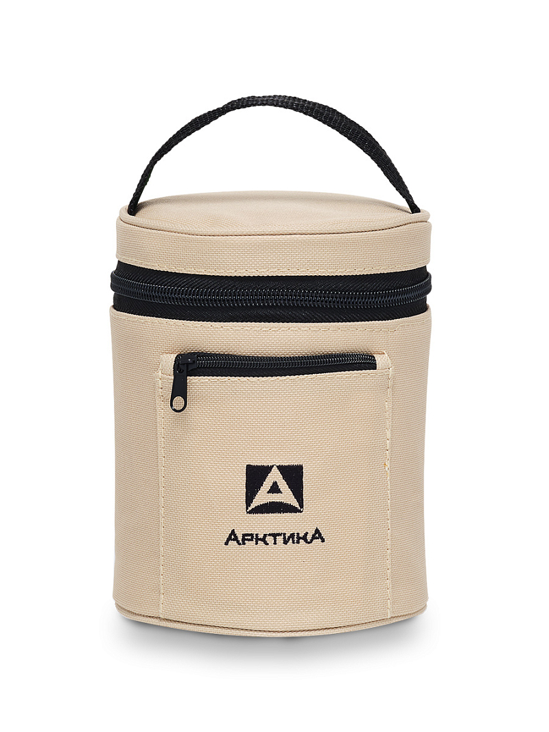 Термос 0.5л серии 301 для еды стальной с широким горлом и чехлом - 5