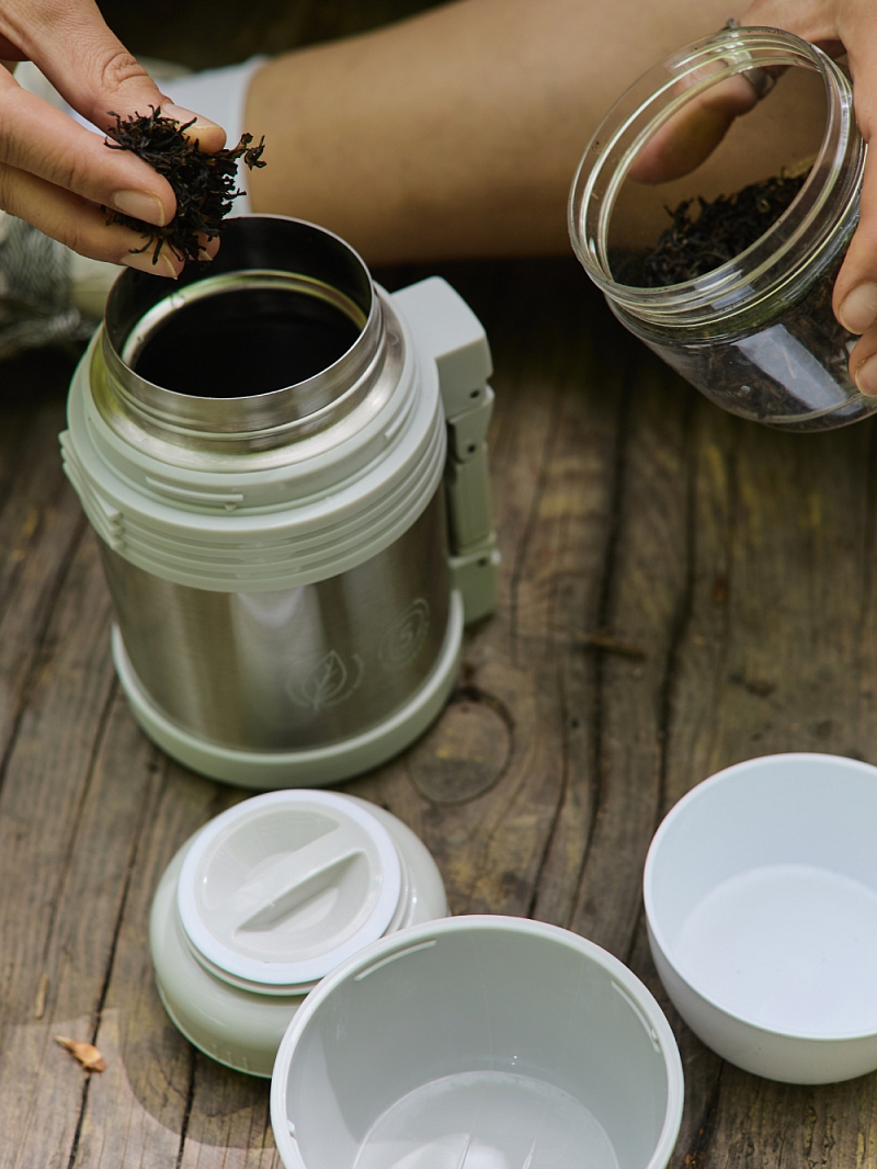 Термос 0.8л серии 205 стальной универсальный с лаковым покрытием - 6