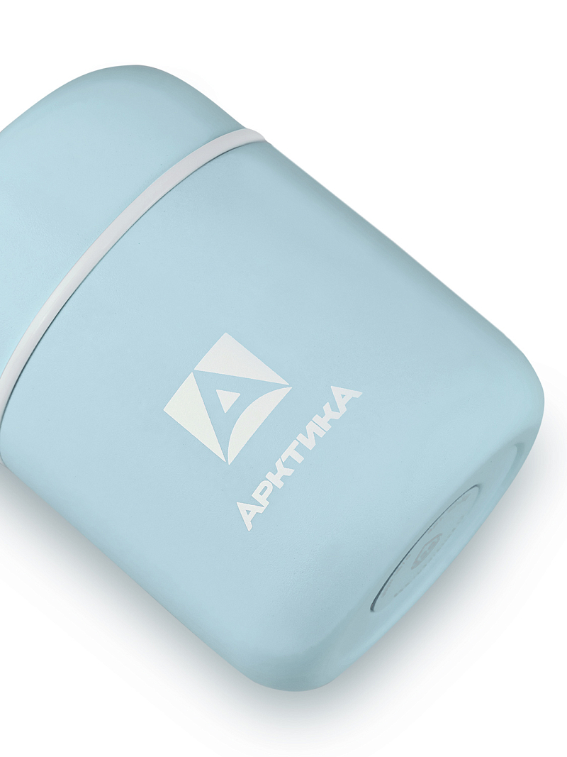 Термос 0.28л серии 411 для еды голубой компактный - 5