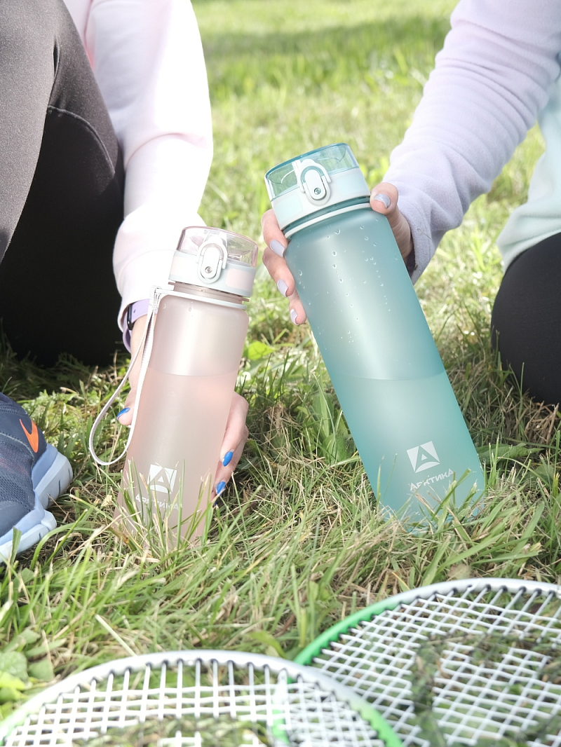 Тритановая бутылка 0.5л серии 720 матовая розовая с ситечком - 6