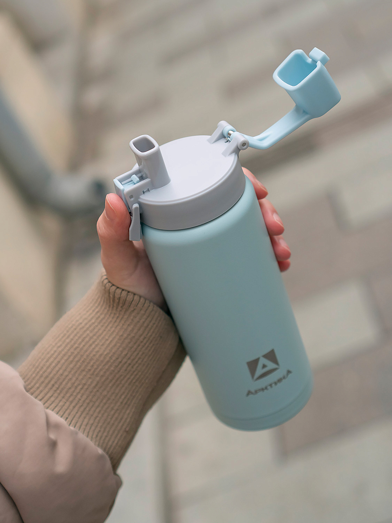 Термокружка 0.5л серии 702 «Сититерм» голубая - 4