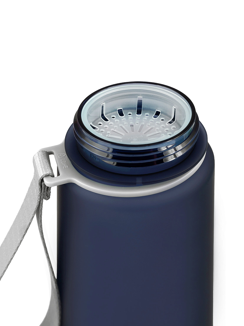 Тритановая бутылка 0.5л серии 720 матовая синяя с ситечком - 9