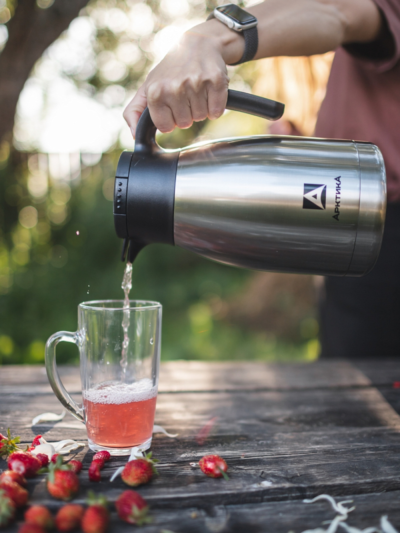 Термос-кувшин 1.5л серии 605 стальной - 4