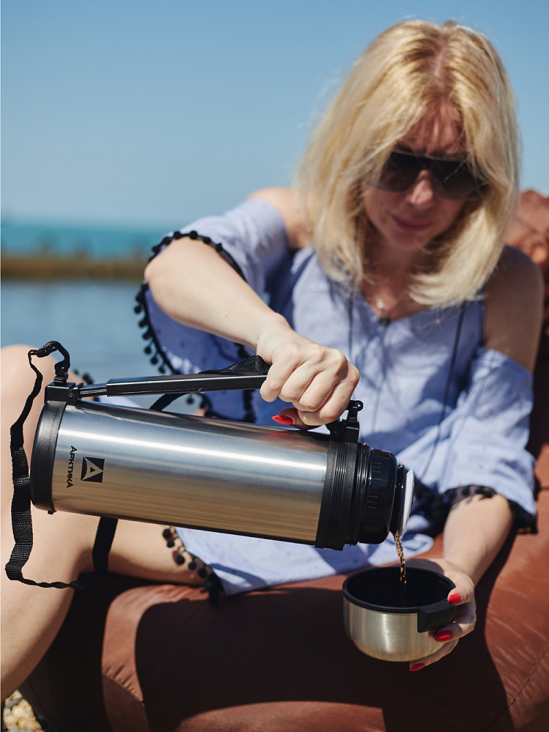 Термос 1.8л серии 201 стальной универсальный - 4