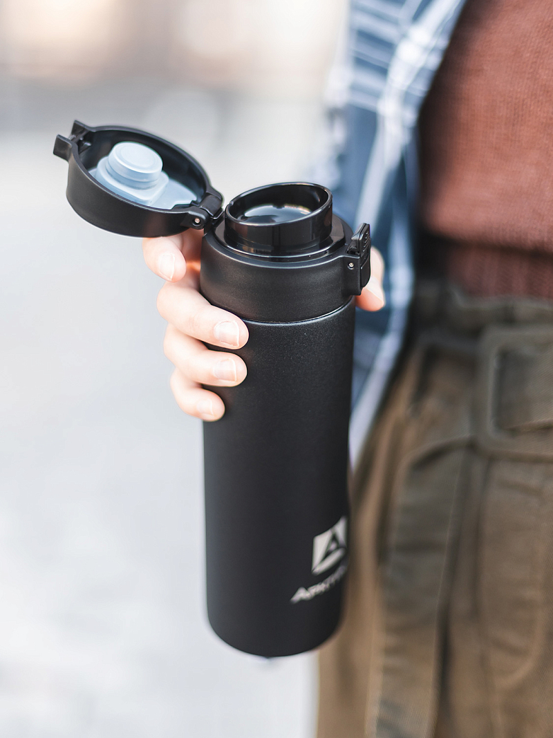 Термокружка 0.5л серии 705 чёрная текстурная - 6