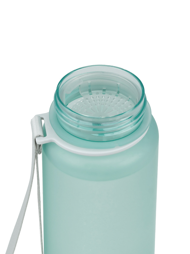 Тритановая бутылка 1л серии 720 матовая голубая с ситечком - 12