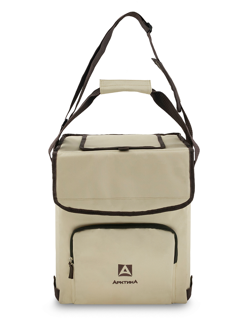 Термосумка-холодильник 20л серии 3001 бежевая с люком - 3