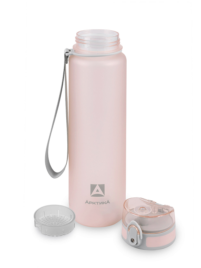 Тритановая бутылка 0.5л серии 720 матовая розовая с ситечком - 5