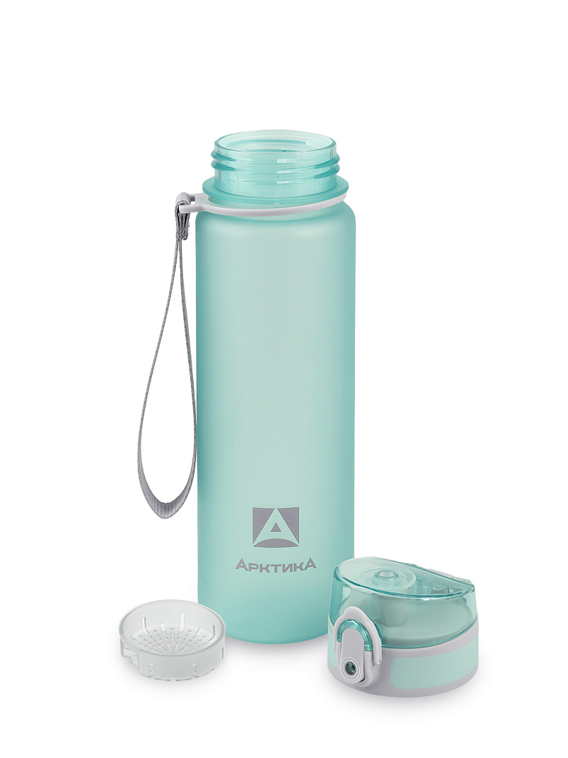 Тритановая бутылка 0.5л серии 720 матовая голубая с ситечком - 11
