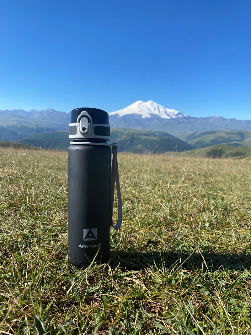 Тритановая бутылка 0.5л серии 720 матовая чёрная с ситечком - 4