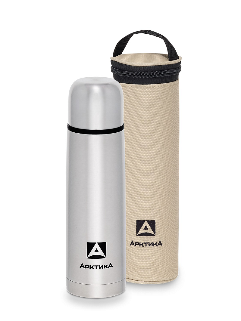 Термос с узким горлом и чехлом на 0.5л (уценка) - 1