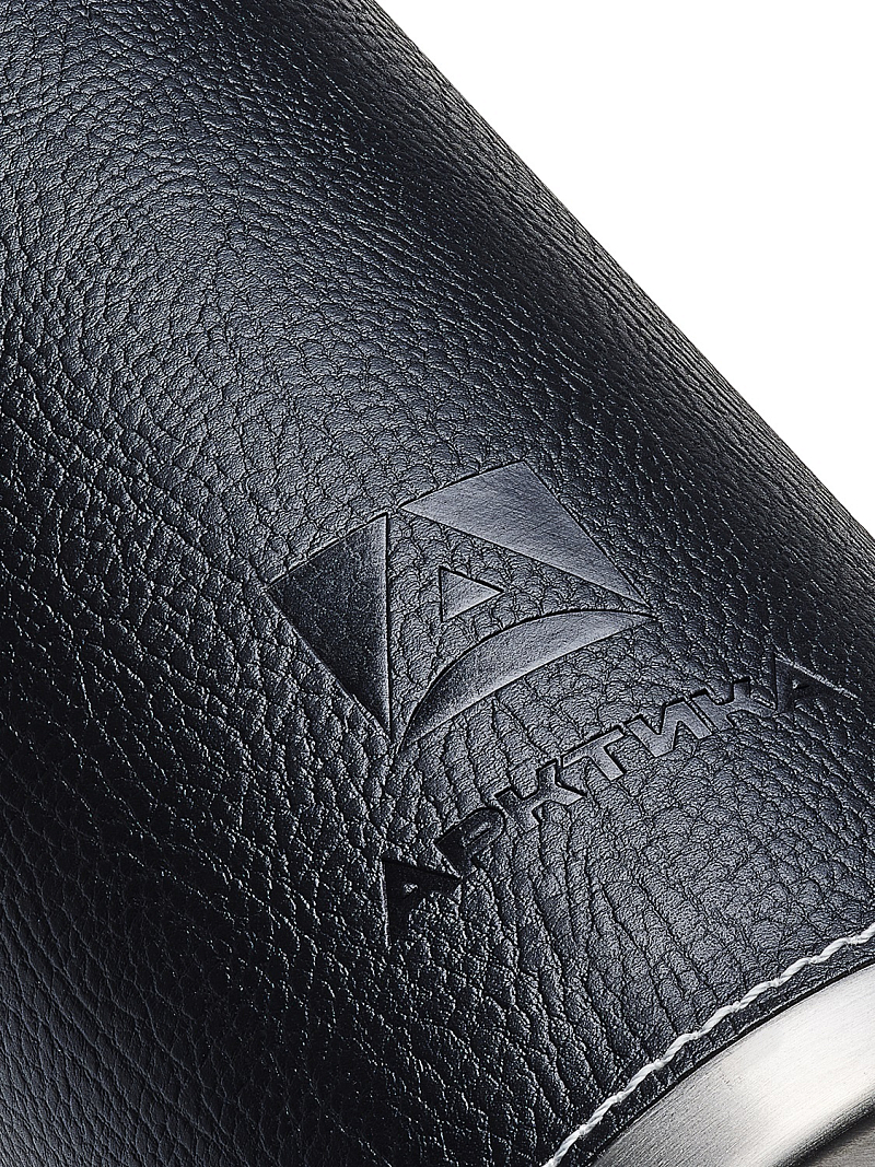 Термос 0.5л серии 108 с чёрной оплёткой из экокожи - 3