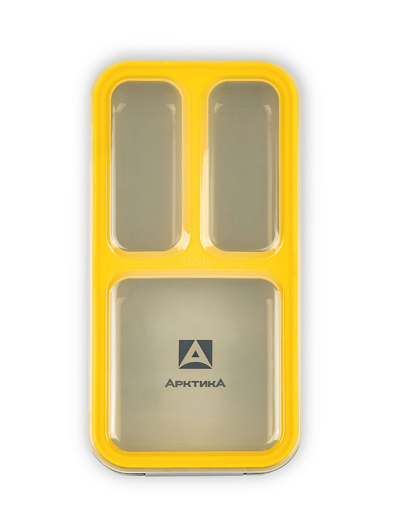 Ланч-бокс 0.42л серии 034 чёрный с отделениями - 4