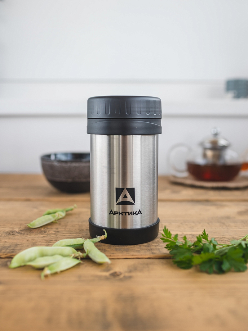 Термос-кружка 0.5л серии 402 стальная для еды и напитков - 2
