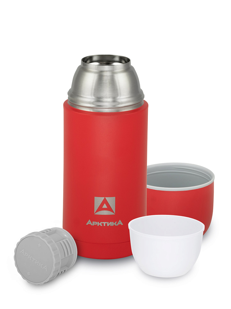  Термос 0.75л серии 105 красный с узким горлом - 3