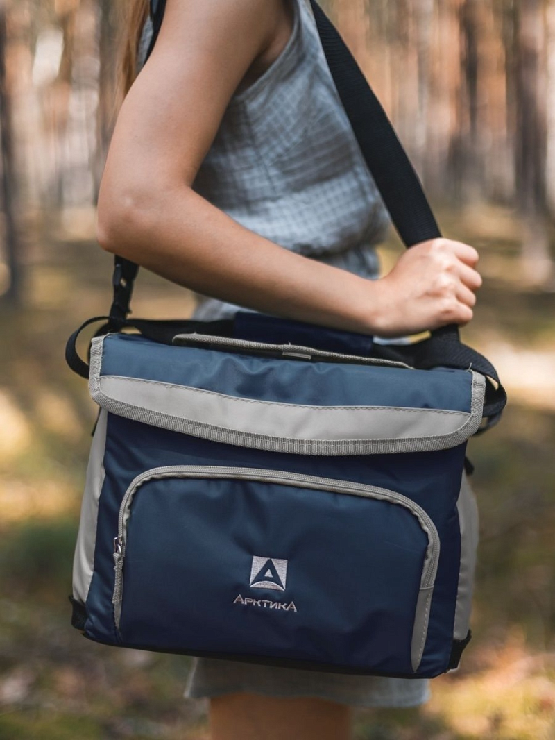 Термосумка-холодильник 10л серии 3001 синяя с люком - 2