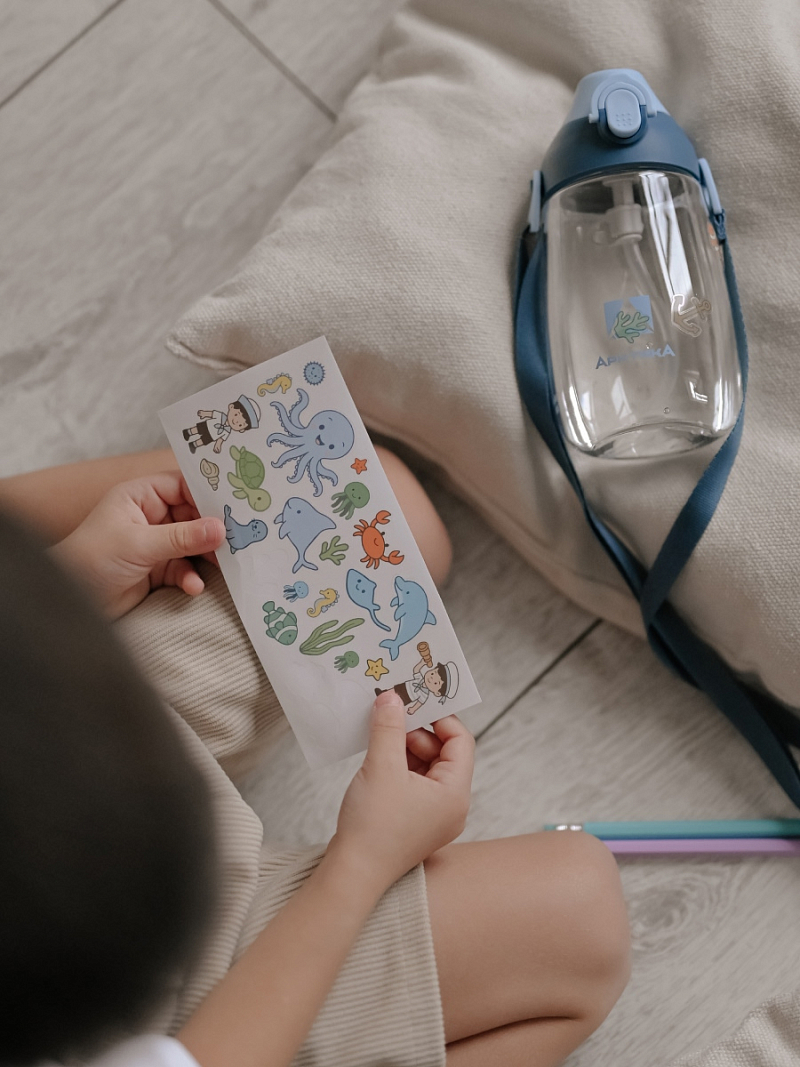 Тритановая бутылка 0.48л серии 730 «Нордик» с наклейками - 4