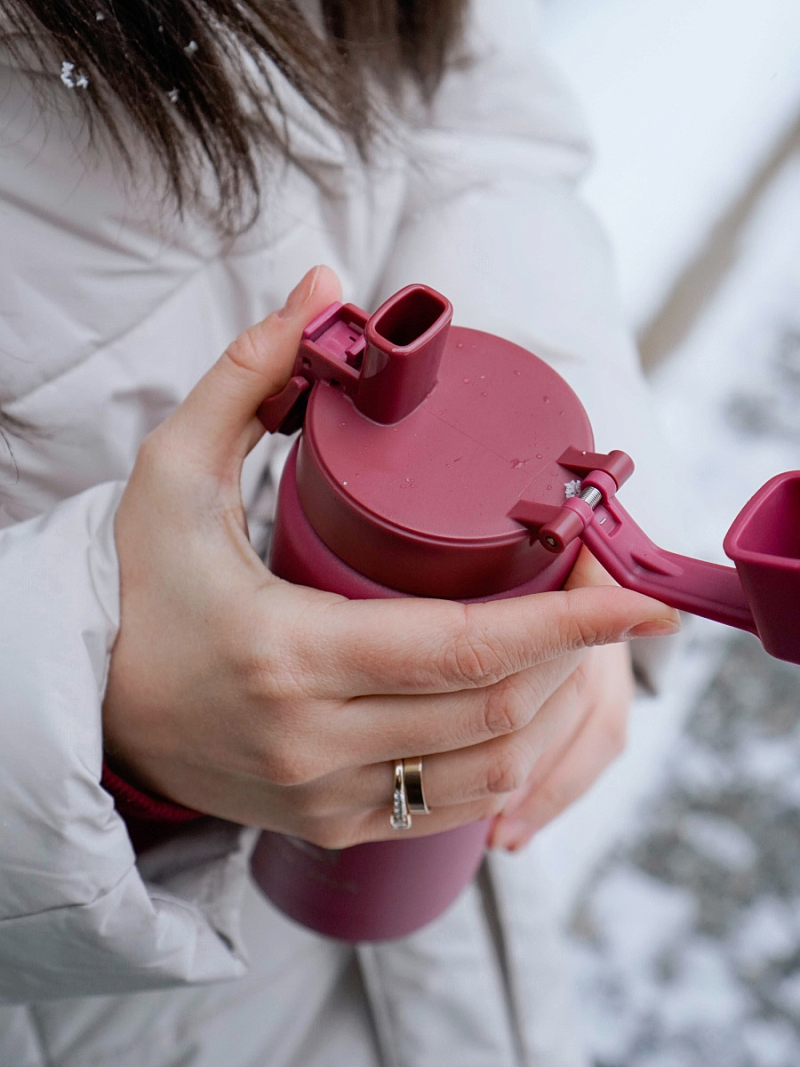 Термокружка 0.5л серии 702 «Сититерм» «Вишня» с ситечком - 4