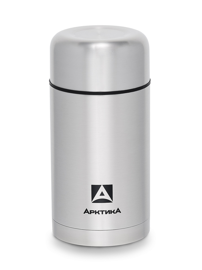 Термос 1л серии 301 для еды стальной с широким горлом и чехлом - 5