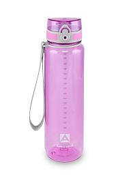 Питьевая бутылка 720 из тритана 1л, лавандовая глянцевая, с ситечком