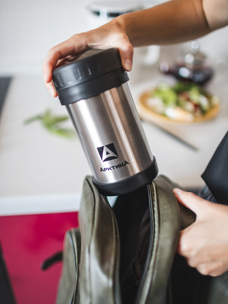 Термос-кружка 0.5л серии 402 стальная для еды и напитков - 6