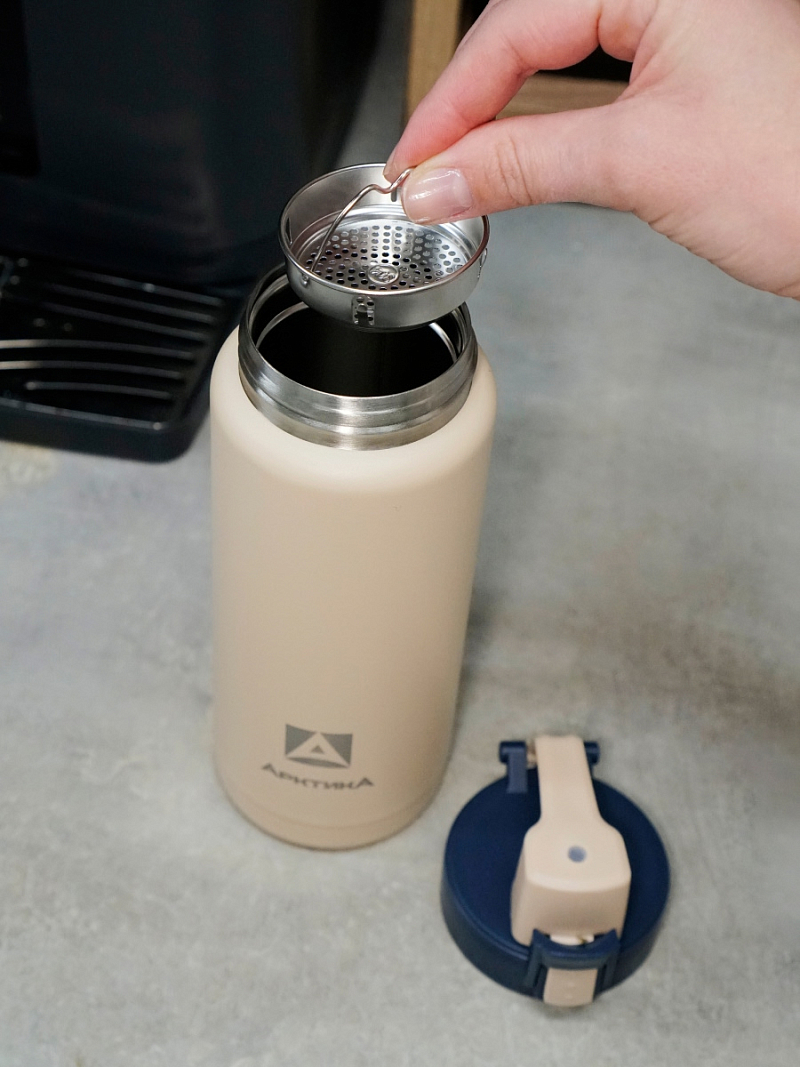 Термокружка 0.5л серии 702 «Сититерм» «Песок» с ситечком - 6