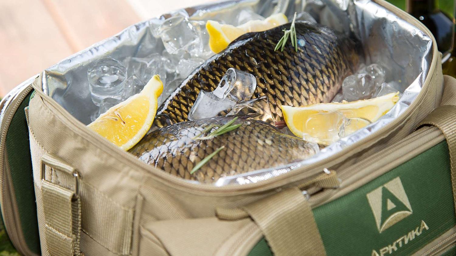 Спереди у термосумки 3000 есть вместительный карман для мелочей – туда можно положить нож, специи и т.п.