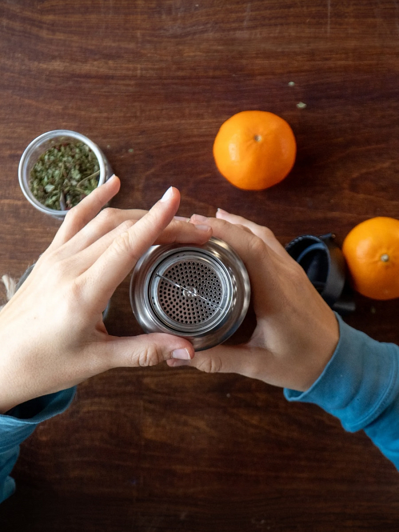 Термокружка 0.75л серии 702 «Сититерм» стальная с ситечком - 6