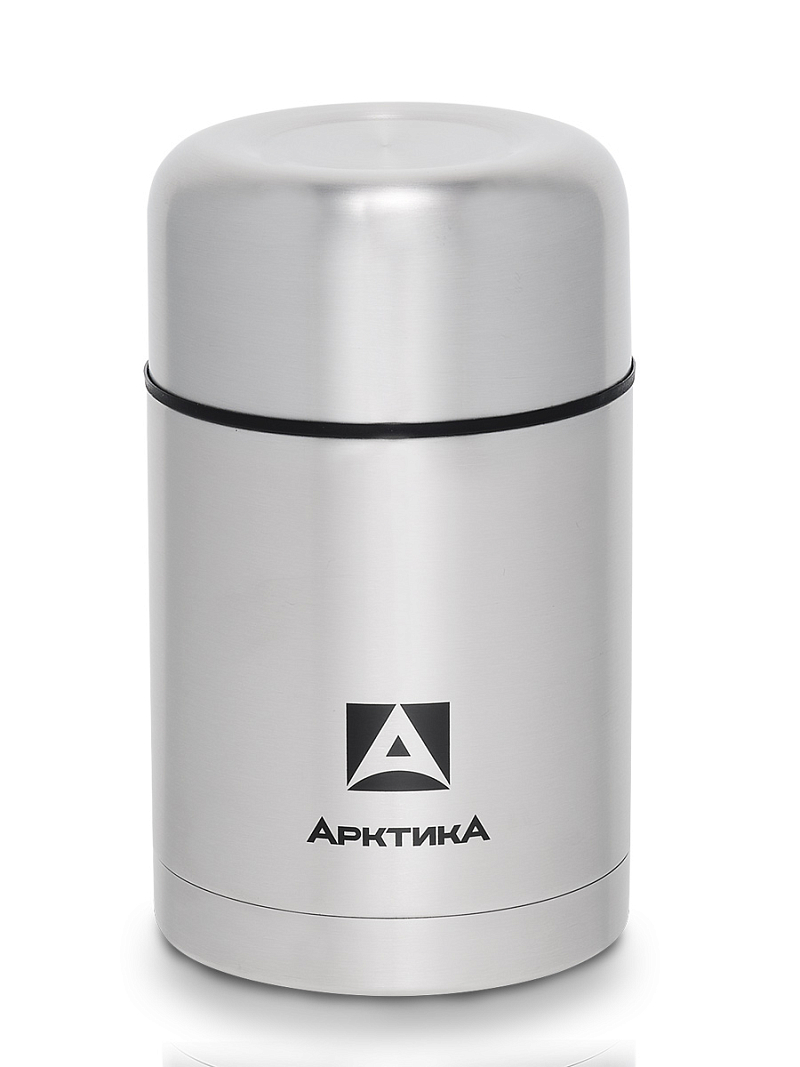 Термос 0.75л серии 301 для еды стальной с широким горлом и чехлом - 5