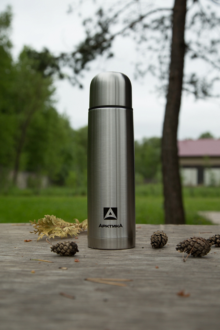 Термос 0.75л серии 101 стальной с узким горлом - 6