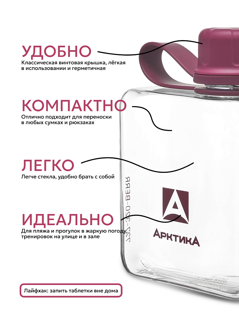 Тритановая бутылка 0.32л серии 727 «Вишня» - 4