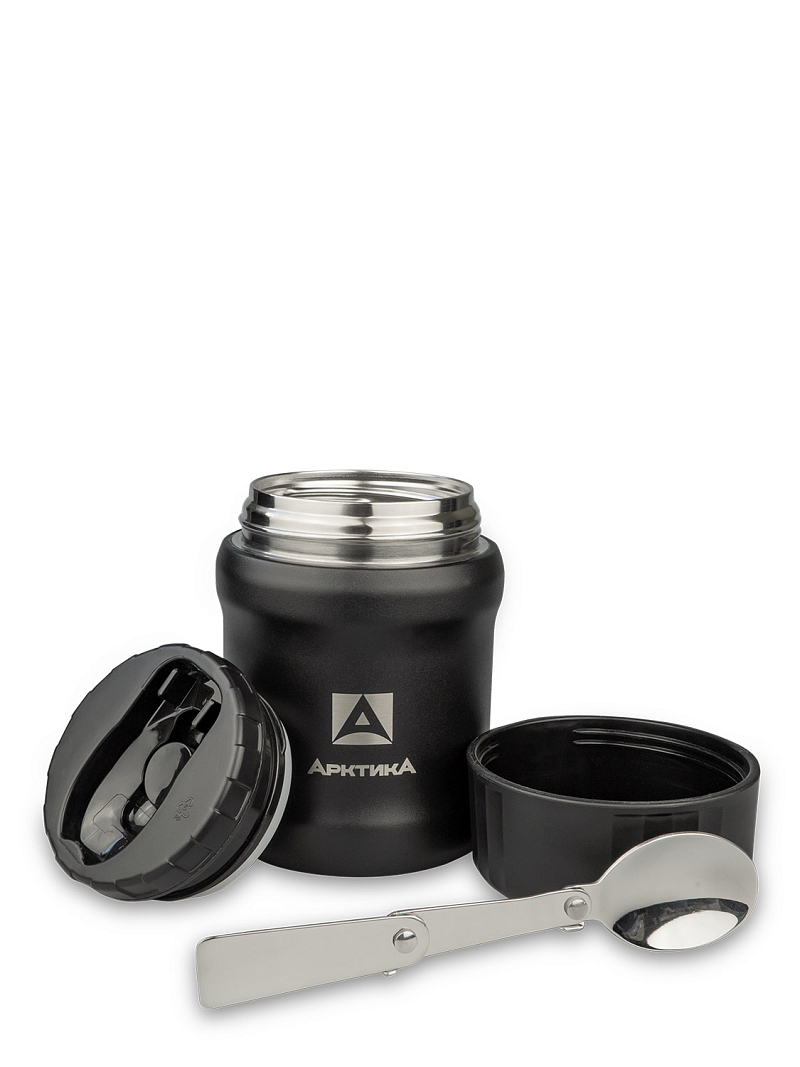 Термос 0.5л серии 311 для еды чёрный компактный - 3